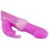 Vibrator cu bile Pearls Rabbit - roz 