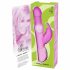 Vibrator cu bile Pearls Rabbit - roz 