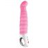 Fun Factory G5 - vibrator G-spot cu acumulator, rezistent la apă, cu striații (roz)