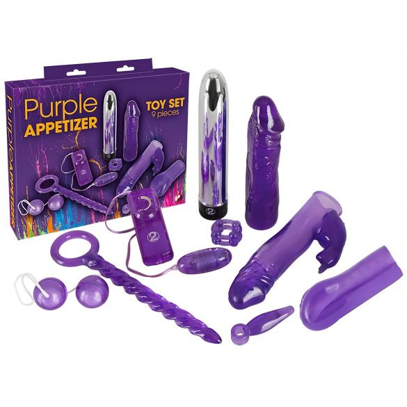 You2Toys - Purple Appetizer - Set vibrator (9 piese) 