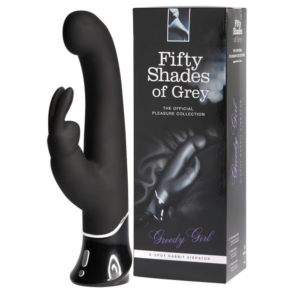 Vibrator cu stimulator clitoridian - Cincizeci de umbre de gri (USB) 