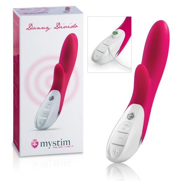 mystim Danny Divido - vibrator cu stimulare clitoridiană (roz)