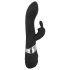 SMILE Blacky - Vibrator cu două motoare USB (negru) 