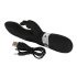 SMILE Blacky - Vibrator cu două motoare USB (negru) 