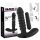 Velvet Negru vibrator cu pliuri - mediu (negru)