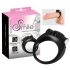 SMILE Stayer - inel vibrator pentru penis (negru) 