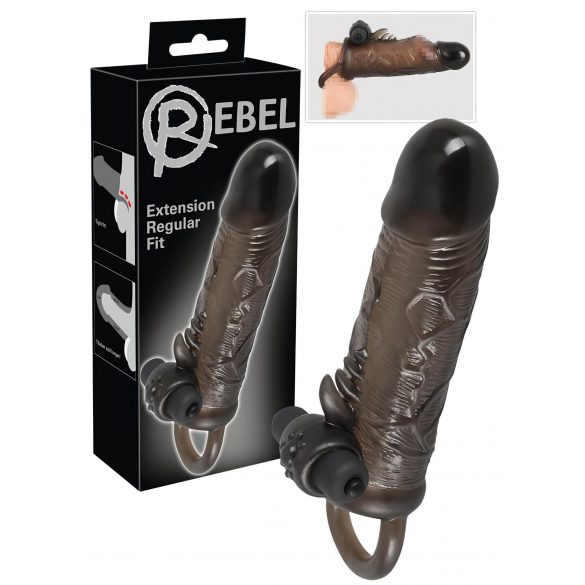 Rebel Regular - mânecă pentru penis cu vibrații (19 cm)