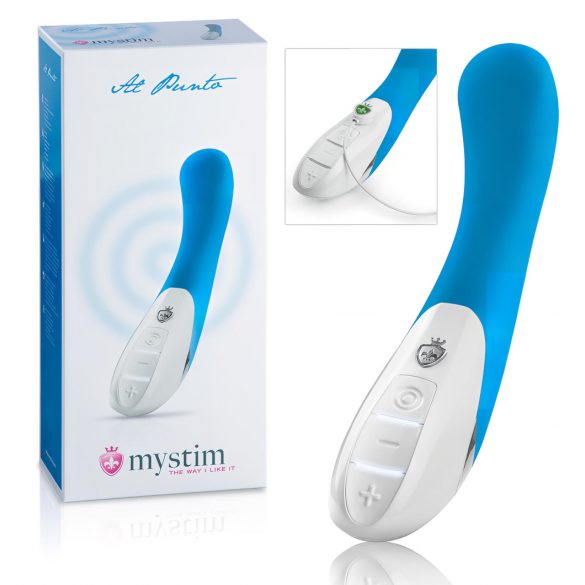 mystim Al Punto - vibrator cu două motoare (turcoaz) 