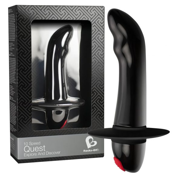 Quest - Vibrator prostatic pentru începători cu 10 ritmuri (negru) 