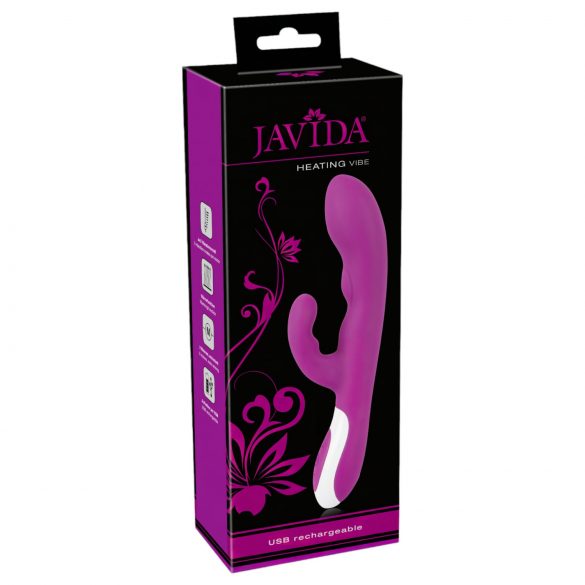 Javida - vibrator pentru clitoris cu încălzire (zmeură) 