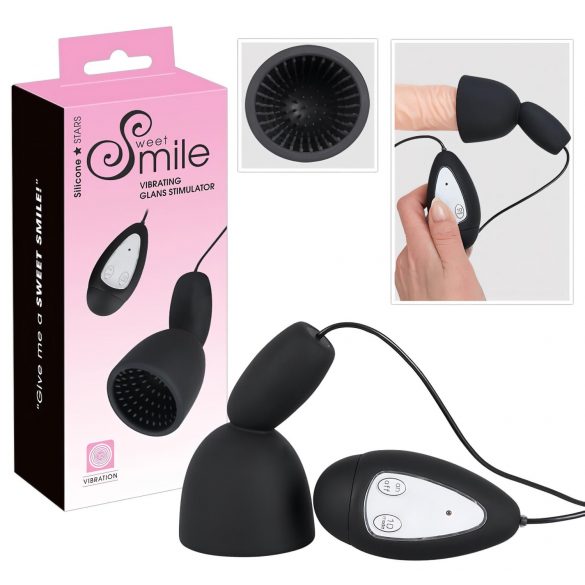 Vibrator SMILE Glans pentru gland (negru) 