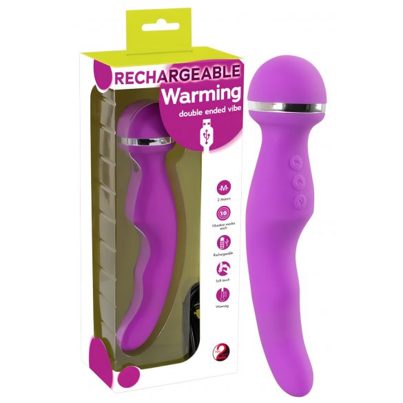 Vibrator cu încălzire You2Toys, reîncărcabil, roz 