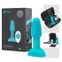 Vibrator anal cu bile rotative și rimming b-Vibe (turcoaz) 