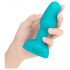 Vibrator anal cu bile rotative și rimming b-Vibe (turcoaz) 