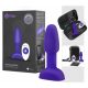 b-Vibe Rimming - vibrator anal cu bile rotative (mov)