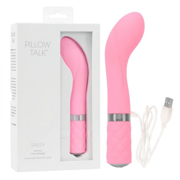 Vibrator G-punct Sassy Pillow Talk - reîncărcabil (roz) 