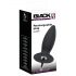 Vibrator anal Black Velvet M - cu acumulator, nivel intermediar - normal (negru) 