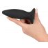 Vibrator anal Black Velvet M - cu acumulator, nivel intermediar - normal (negru) 