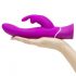 Happyrabbit Curve - vibrator pentru clitoris, rezistent la apă, cu acumulator (mov) 