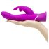 Happyrabbit Curve - vibrator impermeabil cu braț pentru clitoris (mov)