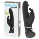 Happyrabbit Realistic - vibrator realist rezistent la apă cu braț pentru clitoris, reîncărcabil (negru)