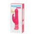 Happyrabbit Thrusting - vibrator roz cu încărcare și stimulator clitoridian 