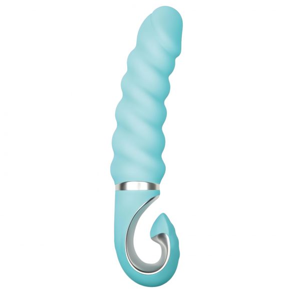 Gvibe G-jack 2 - vibrator din silicon, reîncărcabil și rezistent la apă (turcoaz)