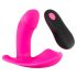 Vibrator SMILE Panty - cu baterii, radio, de prins (roz) 