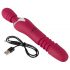 Vibrator masaj Javida Thrusting 3in1 (roșu) 