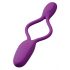 BeauMents Flexxio - vibrator de cuplu cu 2 motoare, reîncărcabil, cu radiocomandă (violet) 