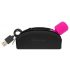 PalmPower Pocket Wand - mini vibrator de masaj (roz-negru) 