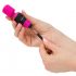 PalmPower Pocket Wand - mini vibrator de masaj (roz-negru) 