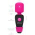 PalmPower Pocket Wand - mini vibrator de masaj (roz-negru) 