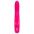 Happyrabbit Slim Curve - vibrator impermeabil cu clitoris și acumulator (roz) 