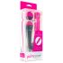 PalmPower Wand - vibrator de masaj cu powerbank (roz-gri) 