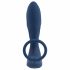 You2Toys Dop pentru prostată - vibrator anal cu inel pentru penis (albastru) 