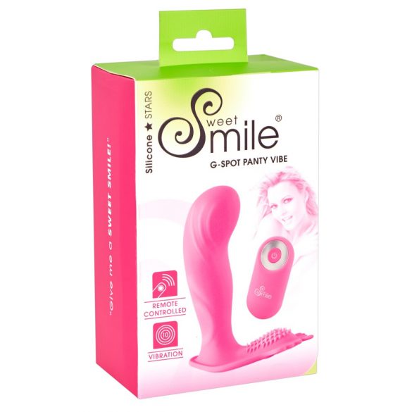 SMILE Chiloții G-Spot - vibrator atașabil pe baterie, cu radio (roz)