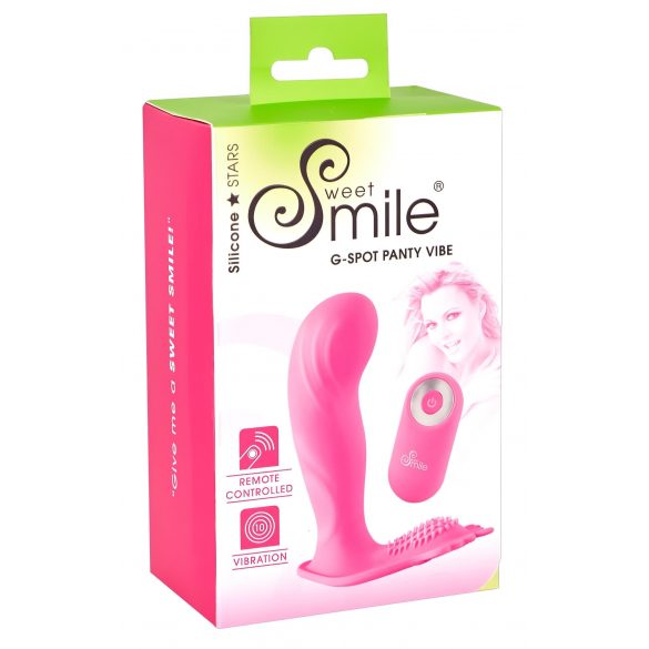 Chiloti Vibrator SMILE G-Spot - reincarcabil, cu radio (roz) 