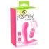 SMILE G-Spot Panty - vibrator reîncărcabil cu telecomandă, de tip strap-on (roz)