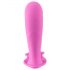 SMILE G-Spot Panty - vibrator reîncărcabil cu telecomandă, de tip strap-on (roz)