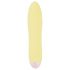 Cuties Mini Yellow - vibrator în formă de baton din silicon, cu acumulator (galben) 