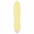 Cuties Mini Yellow - vibrator în formă de baton din silicon, cu acumulator (galben) 