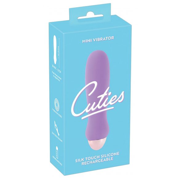 Cuties Mini Purple - vibrator cu acumulator din silicon (mov) 