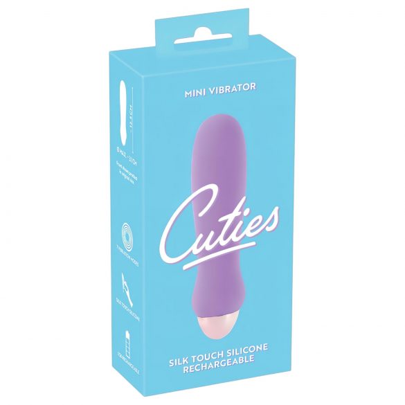 Cuties Mini Purple - vibrator cu acumulator din silicon (mov) 