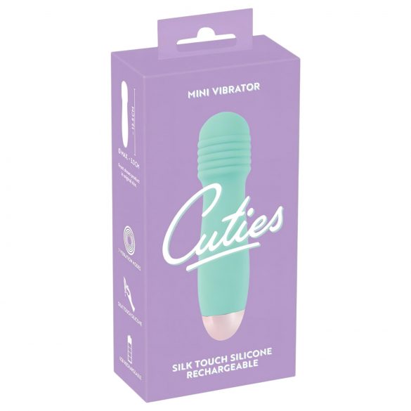 Cuties Mini Wand - vibrator masaj mini, portabil (verde) 