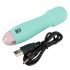 Cuties Mini Wand - vibrator masaj mini, portabil (verde) 