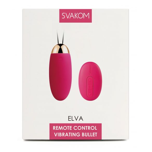 Svakom Elva - ou vibrator cu telecomandă și baterie (roșu) 