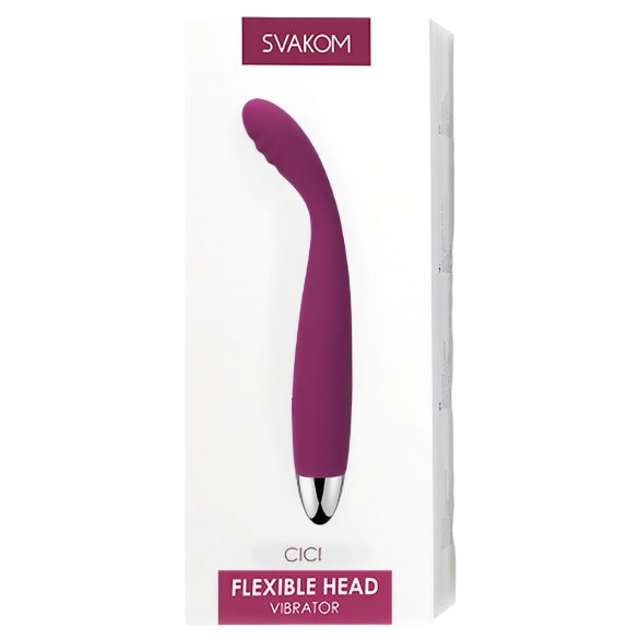 Svakom Cici - vibrator flexibil pentru punctul G, cu acumulator (violet) 