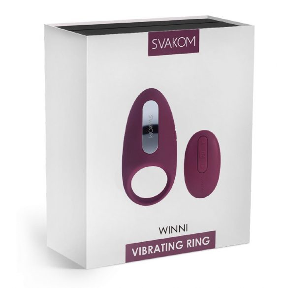 Svakom Winni - inel vibrator pentru penis cu telecomandă (violet) 