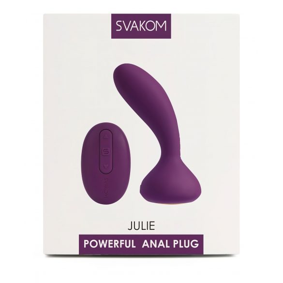 Svakom Julie - vibrator prostatic cu acumulator și telecomandă (violet) 